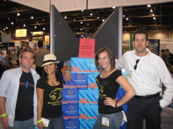 Roaring Lion booth at the Nightclub and Bar 2009 trade show.