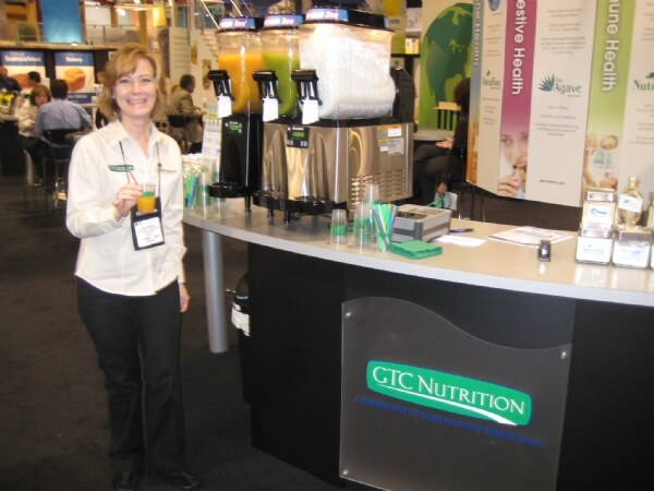 Exhibit display for GTC Nutrition at the IFT 2009 trade show. The photo is unavailable, so no further detail of the scene is described.