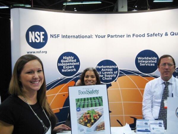 Exhibit display for NSF at the IFT 2009 trade show. The photo is unavailable, so no further detail of the scene is described.