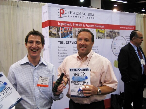 Exhibit display for Pharmachem at the IFT 2009 trade show. The photo is unavailable, so no further detail of the scene is described.