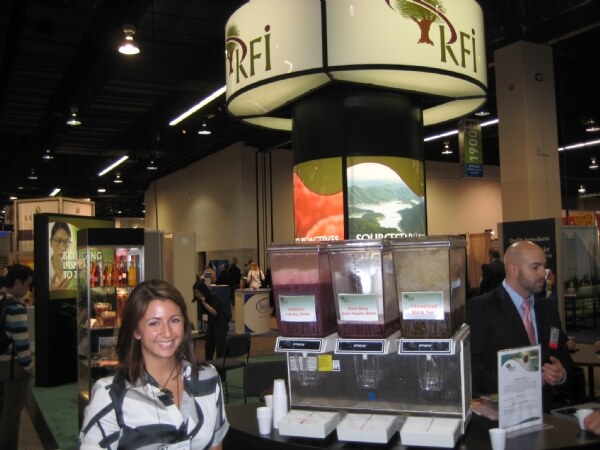 Photo unavailable. Booth of RFI at the IFT 2009 trade show.