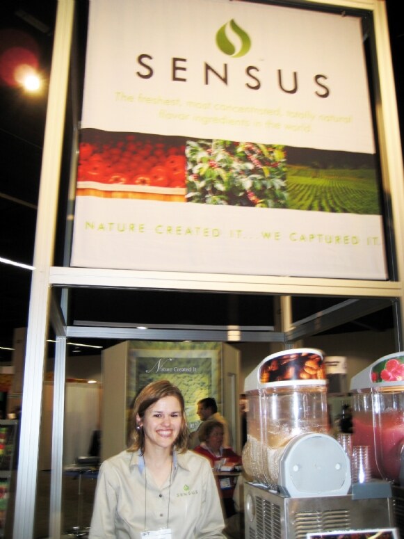 Photo unavailable. Booth of Sensus at the IFT 2009 trade show.