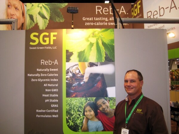 Photo unavailable. Booth of Sweet Green Fields at the IFT 2009 trade show.