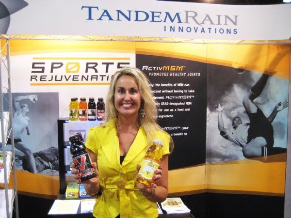 Photo unavailable. Display of Tandem Rain at the IFT 2009 trade show.