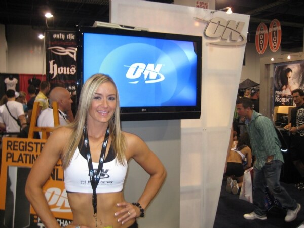 Photo unavailable. Image is from Olympia 2009 and is associated with the brand Optimum Nutrition.