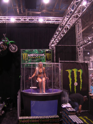 Monster Energy's dunk tank