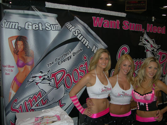 Sum Poosie was busy showing off its assets, including its new 16 oz can.