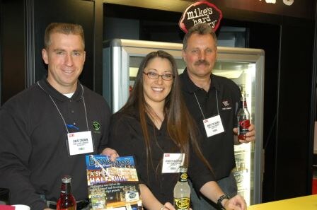 Dave Cronin; Jennifer Henderson and Andy Fotiades of Mike's Hard Lemonade.