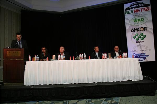 John Craven (BevNET) starts a tasting panel