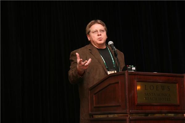 Mark Muench of Central Beverage Distributing makes a point