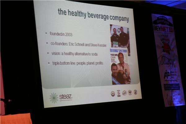 Slide showing the Healthy Beverage Company, then and now…
