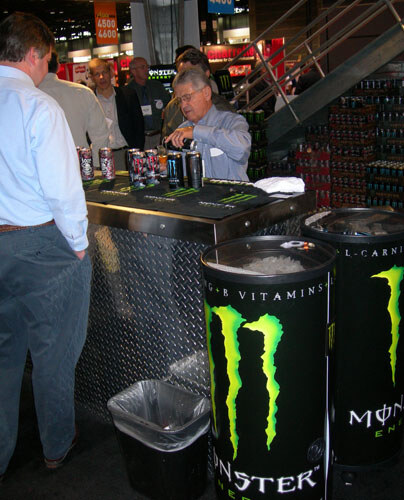 Hansen's was busy sampling Monster Energy Drink and Lost Energy Drink