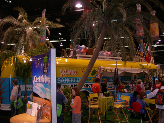 Adina traveling tropical bus