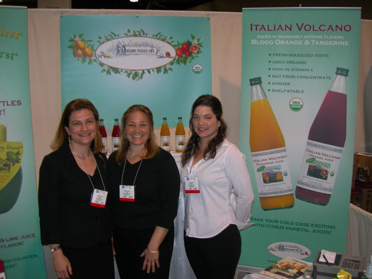 Adriana Kahane (right) and the Dream Foods team showing off their Italian Volcano juices