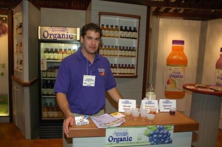 Anton Rivera of Nantucket Nectars was there representing the Organic Nectars line.