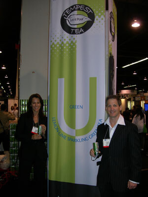 Brian Rudman and Jessica Craft of new U Green, Lemon-Lime Sparkling Green Tea