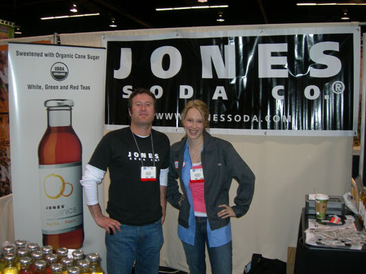 Jones Soda showing off their Jones Organic line