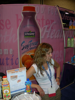 Marina Nikolenko of Lifeway Kefir introducing its new squeezable kids kefir pack