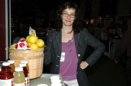 Caroline Hanni proudly displays the Purity line by Pacific Organic Produce.
