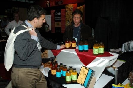 Richard Pascal of Tonic Scene being interviewed by Jeff Klineman, Beverage Spectrum's new editor.